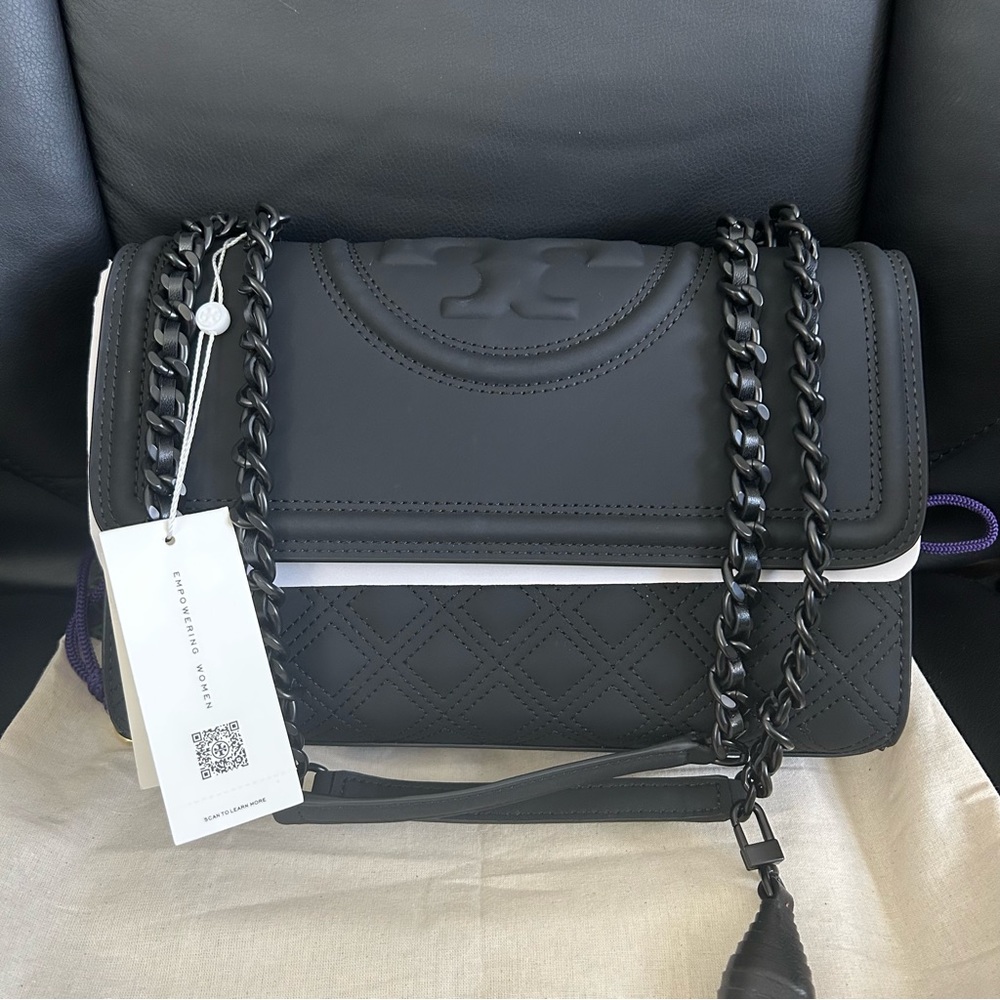 Tory Burch Fleming Matte Convertible Shoulder Bag